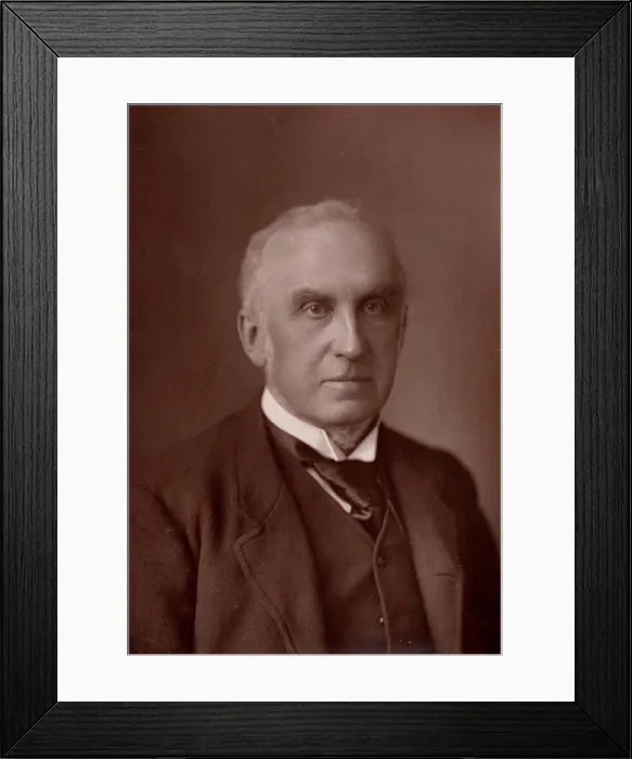 Framed Print : Charles Russell, first Baron Russell of Killowen (1832-1900) English lawyer Framed Print : Charles Russell, first Baron Russell of Killowen (1832-1900) English lawyer