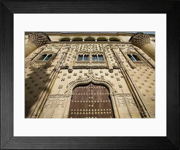 Framed Print : Facade of the Jabalquinto Palace, UNESCO World Heritage Site, Baeza, Province of Jaen, Spain, Europe