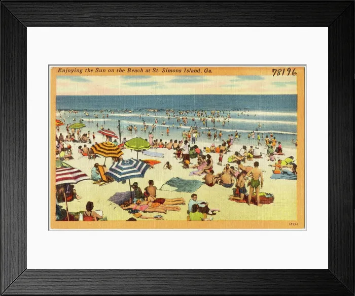 Framed Print : Enjoying the sun on the beach at St Framed Print : Enjoying the sun on the beach at St