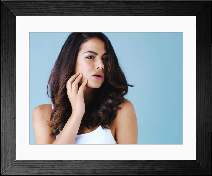 Framed Print : Face, skincare and woman with beauty Framed Print : Face, skincare and woman with beauty