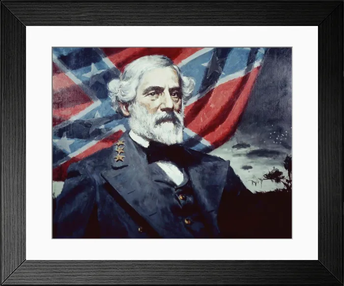 Framed Print : Robert E. Lee (1807-70) American History
