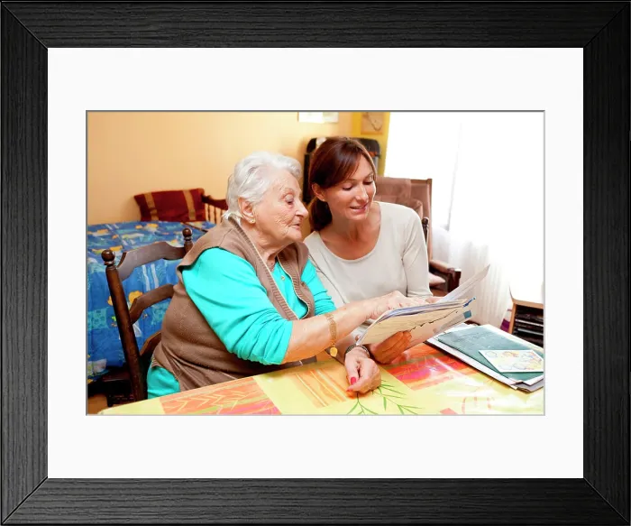 Framed Print : 94 years old woman at home Framed Print : 94 years old woman at home