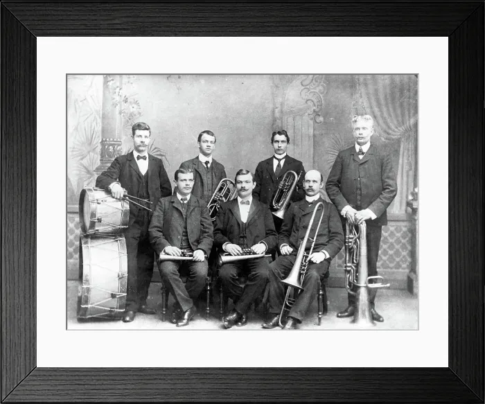 Framed Print : The wind orchestra at Gefle glassworks Framed Print : The wind orchestra at Gefle glassworks