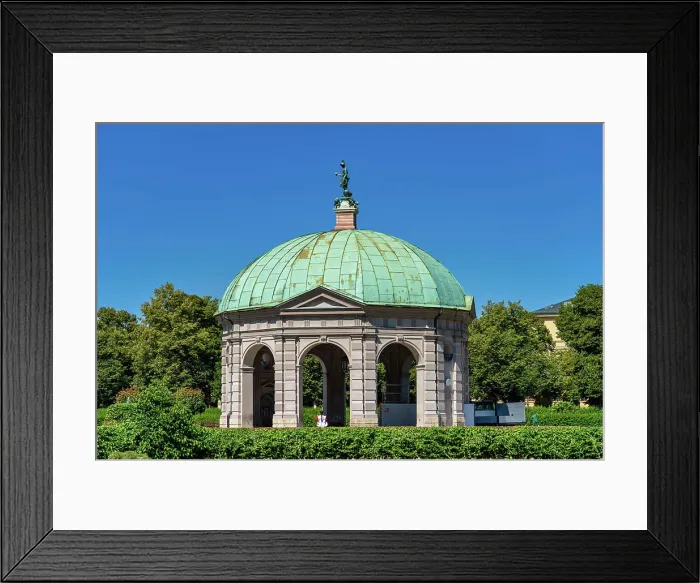 Framed Print : Hofgarten Park with Dianatempel in Munich Framed Print : Hofgarten Park with Dianatempel in Munich