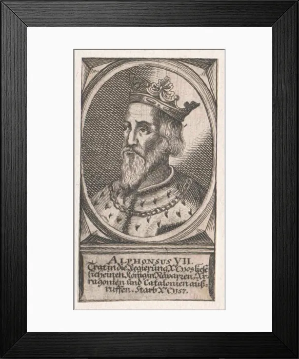 Framed Print : Alfons VII. King of Castile and León
