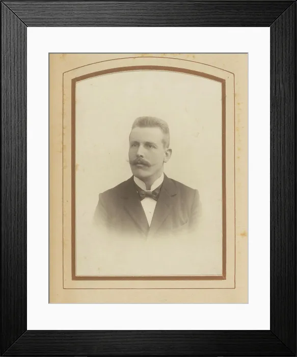 Framed Print : Portrait of a man with mustache Framed Print : Portrait of a man with mustache