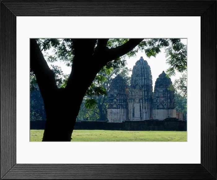 Framed Print : Thailand, Sukhothai, Ancient City, Wat Sri Sawai