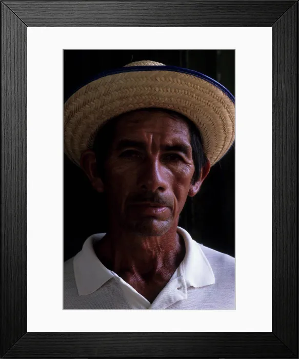 Framed Print : Brazil, Amazon River, Santarem, Portrait Of Cabocolo Man Framed Print : Brazil, Amazon River, Santarem, Portrait Of Cabocolo Man