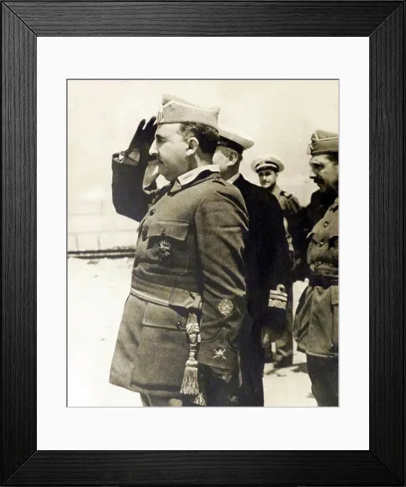 Framed Print : Spanish Nationalist, General Franco during the Spanish Civil War Framed Print : Spanish Nationalist, General Franco during the Spanish Civil War