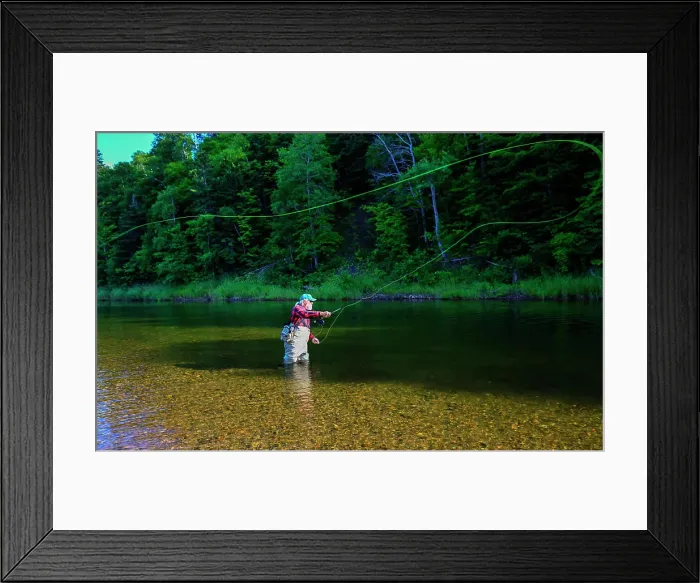 Framed Print : Canada, Nova Scotia, Cape Breton, Salmon angling on the Margaree River (MR) Framed Print : Canada, Nova Scotia, Cape Breton, Salmon angling on the Margaree River (MR)