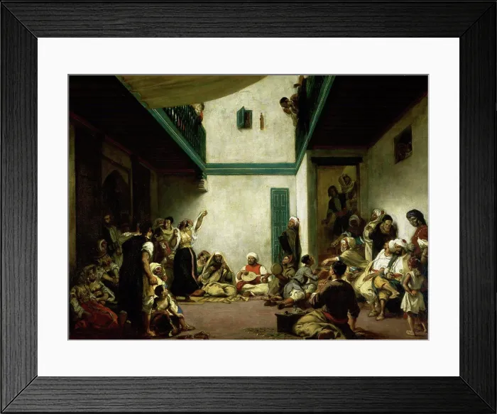 Framed Print : Jewish Wedding in Morocco 1841 Eugene Delacroix (1798-1863 / French) Musee du Louvre, Paris