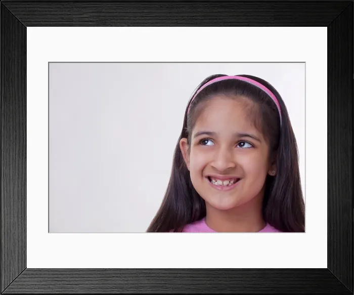 Framed Print : Little girl smiling Framed Print : Little girl smiling