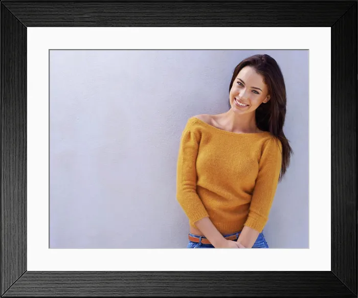 Framed Print : Portrait, fashion and smile of woman Framed Print : Portrait, fashion and smile of woman
