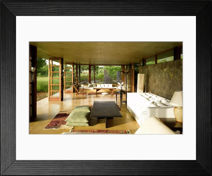 Framed Print : utsav house-main living room Framed Print : utsav house-main living room