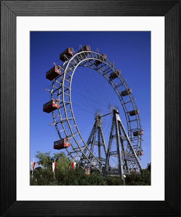 Framed Print : Low angle view of a ferris wheel, Prater Park, Vienna, Austria Framed Print : Low angle view of a ferris wheel, Prater Park, Vienna, Austria