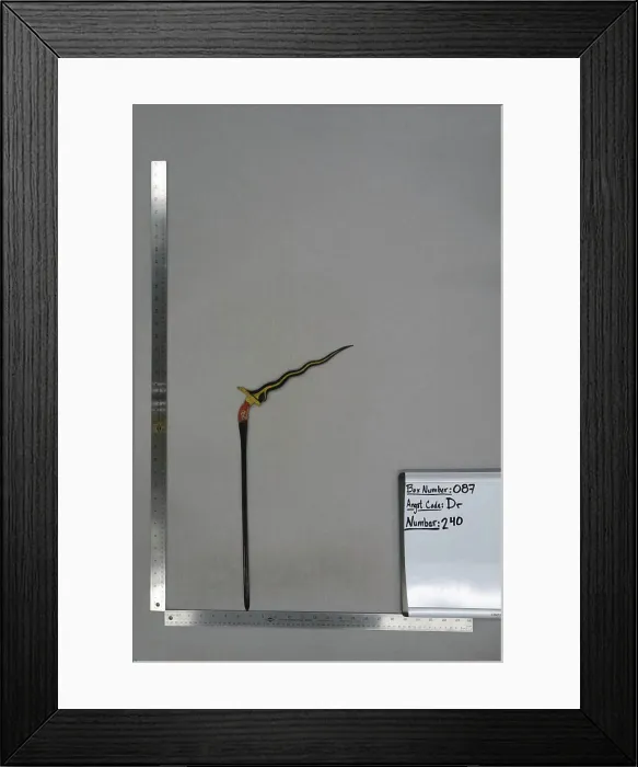 Framed Print : Shadow Puppet (Wayang Kulit) of Keris, from the set KyaiDrajat