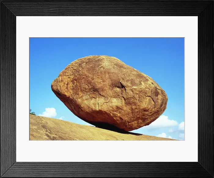 Framed Print : Krishnas butter ball, rajasthani tourists Framed Print : Krishnas butter ball, rajasthani tourists