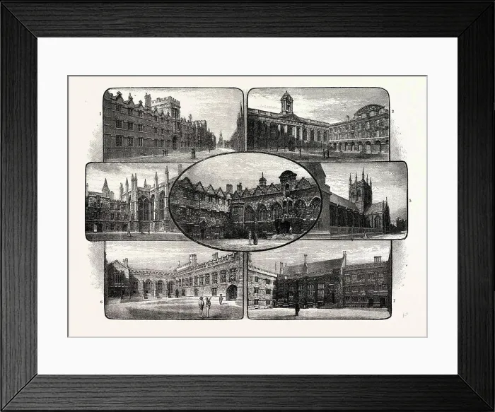 Framed Print : THE THIRTEENTH AND FOURTEENTH CENTURY COLLEGES OF OXFORD UNIVERSITY Framed Print : THE THIRTEENTH AND FOURTEENTH CENTURY COLLEGES OF OXFORD UNIVERSITY
