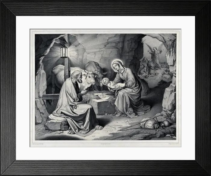 Framed Print : The birth of Christ; outside the crumbling cave Framed Print : The birth of Christ; outside the crumbling cave