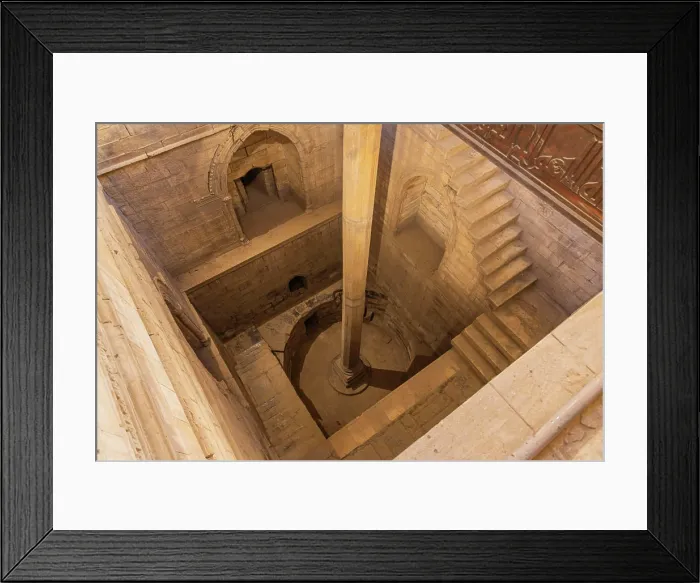Framed Print : Roda Island, Old Cairo, Cairo, Egypt. View down into the ancient Nilometer. (Editorial Use Only) Framed Print : Roda Island, Old Cairo, Cairo, Egypt. View down into the ancient Nilometer. (Editorial Use Only)