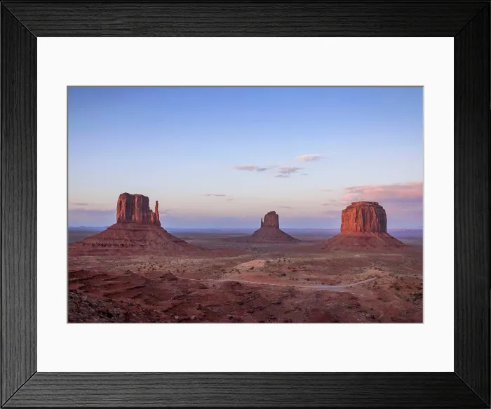 Framed Print : Sunset seen during the summer from a hotel in Monument Valley, AZ Framed Print : Sunset seen during the summer from a hotel in Monument Valley, AZ