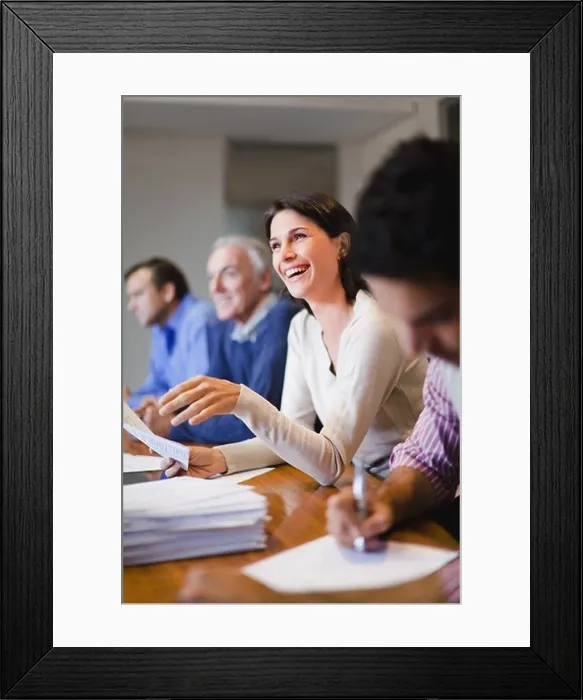 Framed Print : Business people in meeting Framed Print : Business people in meeting