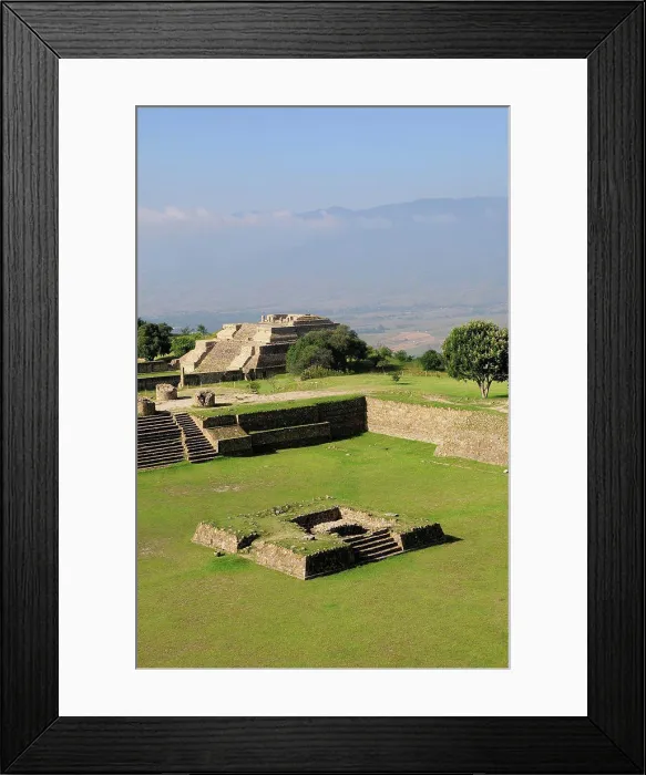 Framed Print : Mexico, Oaxaca, Monte Alban, Site view onto ball court or Juegos de Pelota Framed Print : Mexico, Oaxaca, Monte Alban, Site view onto ball court or Juegos de Pelota