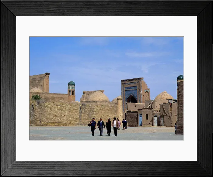 Framed Print : Uzbekistan, Khiva, Old City, Street Scene