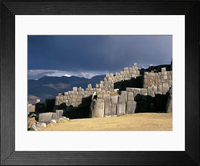 Framed Print : Inca archeological site Cuzco Region Peru Framed Print : Inca archeological site Cuzco Region Peru