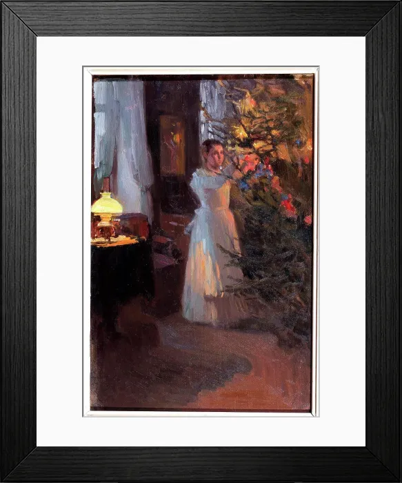 Framed Print : Woman decorating christmas tree by Alexei Mikhaylovich Korin Framed Print : Woman decorating christmas tree by Alexei Mikhaylovich Korin