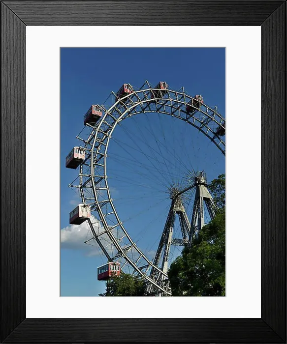 Framed Print : Ferris Wheel, Prater, Vienna, Austria, Europe