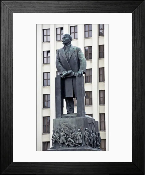 Framed Print : Belarus, Minsk, Independence Square, Lenin Statue and Parliament Building Framed Print : Belarus, Minsk, Independence Square, Lenin Statue and Parliament Building