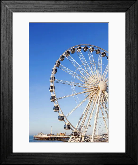 Framed Print : England, East Sussex, Brighton, Brighton Wheel Framed Print : England, East Sussex, Brighton, Brighton Wheel