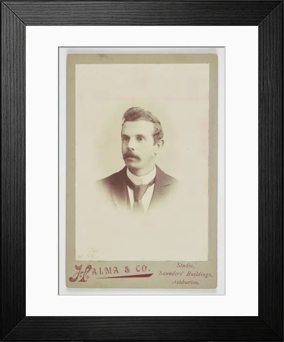 Framed Print : Portrait of a man, Ashburton, by Halma & Co Framed Print : Portrait of a man, Ashburton, by Halma & Co