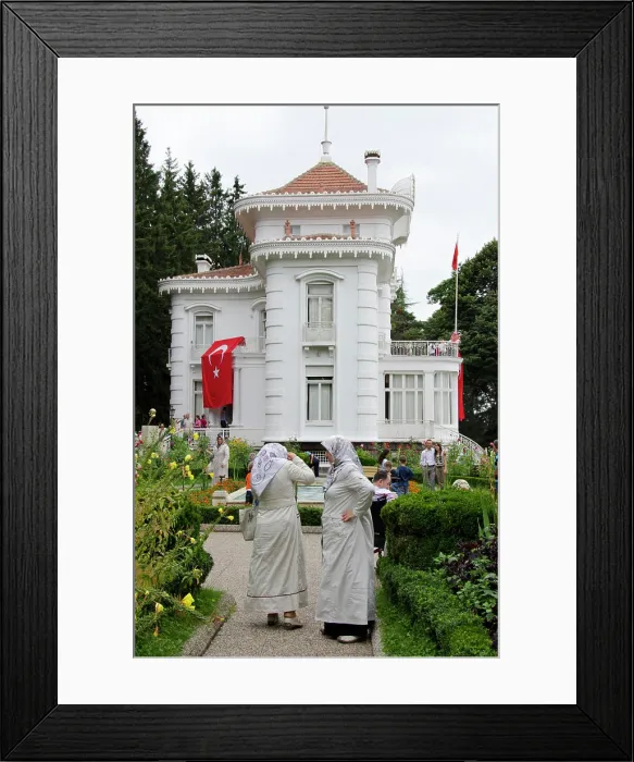 Framed Print : Turkey, Trabzon. Mustafa Kemal Ataturk, founder of the Turkish Republic, country house museum. House was built in 1890