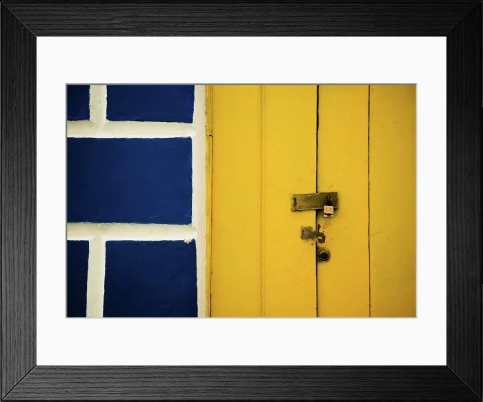 Framed Print : blue door with lock, Salvador, Bahia, Brazil Framed Print : blue door with lock, Salvador, Bahia, Brazil