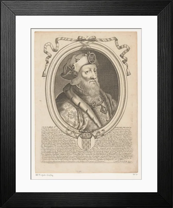 Framed Print : Portret Van Chlotharius 1, Nicolas de Larmessin (1) Framed Print : Portret Van Chlotharius 1, Nicolas de Larmessin (1)