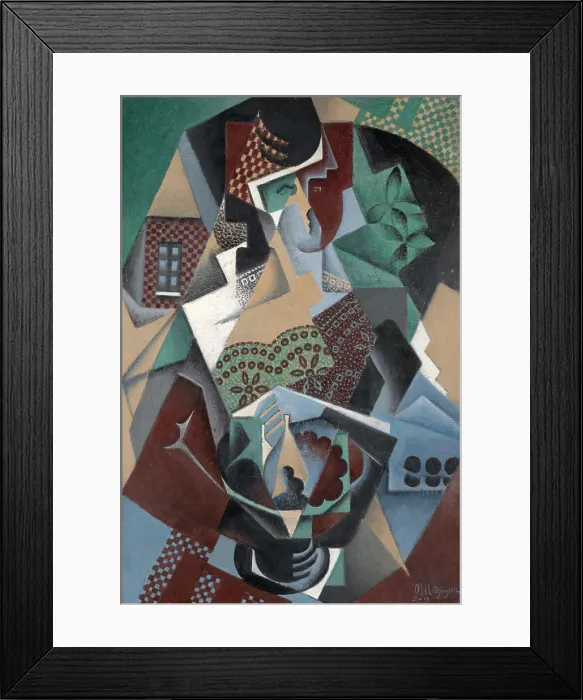 Framed Print : Femme auCompotier. Artist: Jean Metzinger, French, 1883-1956 Framed Print : Femme auCompotier. Artist: Jean Metzinger, French, 1883-1956