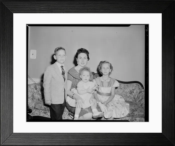 Framed Print : Mrs. Milton H. Lang (Marie), Families, Children. Leon Abdalian Collection