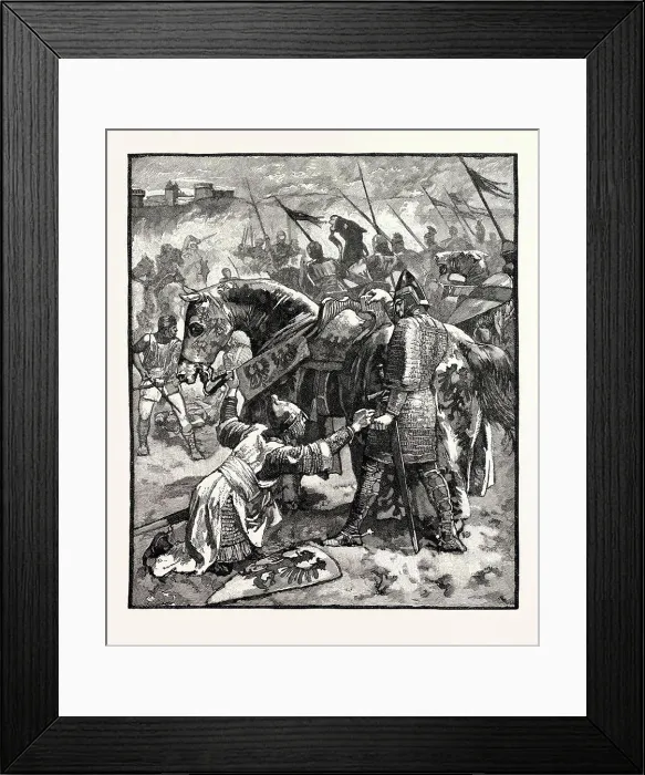 Framed Print : ROBERT ASKING HIS FATHER'S PARDON Framed Print : ROBERT ASKING HIS FATHER'S PARDON