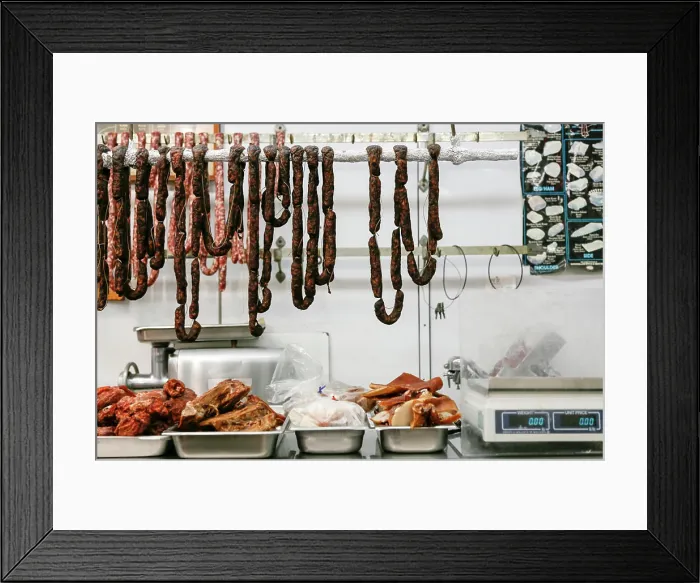Framed Print : Philadelphia, Pennsylvania, USA. Butcher shop Framed Print : Philadelphia, Pennsylvania, USA. Butcher shop