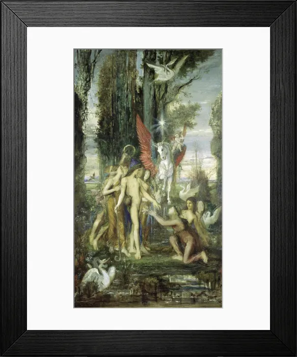 Framed Print : Hesiod and the Muses (Hesiode et les Muses) Gustave Moreau (1826-1898 / French) Framed Print : Hesiod and the Muses (Hesiode et les Muses) Gustave Moreau (1826-1898 / French)