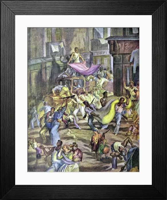 Framed Print : The riotous mob goes to the headquarters of the mountain Framed Print : The riotous mob goes to the headquarters of the mountain