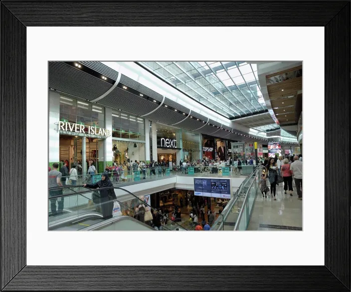 Framed Print : England, London, Stratford. People shopping in Westfield Stratford City shopping centre Framed Print : England, London, Stratford. People shopping in Westfield Stratford City shopping centre
