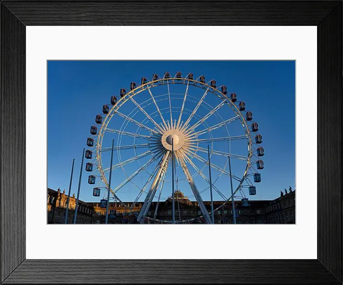 Framed Print : Ferris wheel, Christmas market