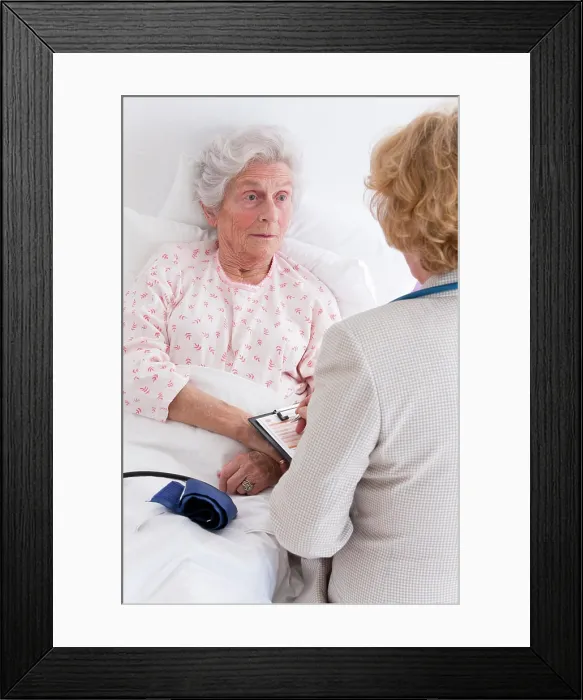Framed Print : Doctor home visit Framed Print : Doctor home visit