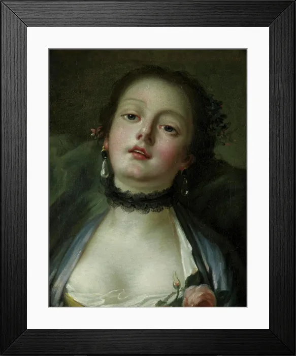 Framed Print : Portrait of a Lady Pietro Antonio Rotari (1707-1762 / Italian) Oil on Canvas The Cummer Museum of Art and Gardens