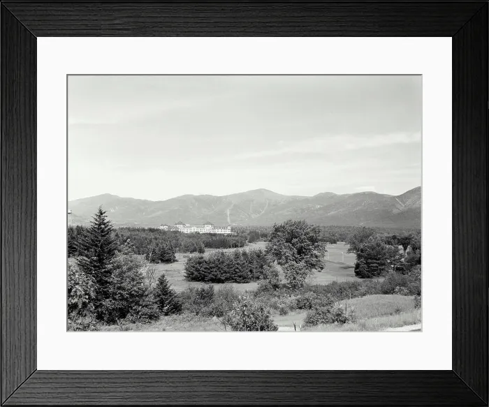 Framed Print : Vintage Photograph. Mt Washington and Hotel in Breton Woods New Hampshire Framed Print : Vintage Photograph. Mt Washington and Hotel in Breton Woods New Hampshire