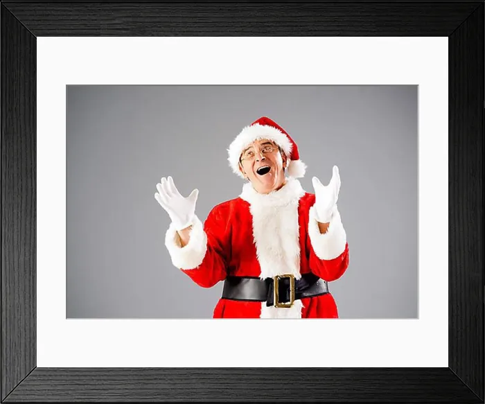 Framed Print : Santa Claus gesticulating Framed Print : Santa Claus gesticulating