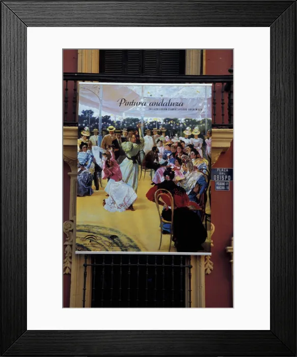 Framed Print : Europe, Spain, Malaga, Exhibition Poster Framed Print : Europe, Spain, Malaga, Exhibition Poster